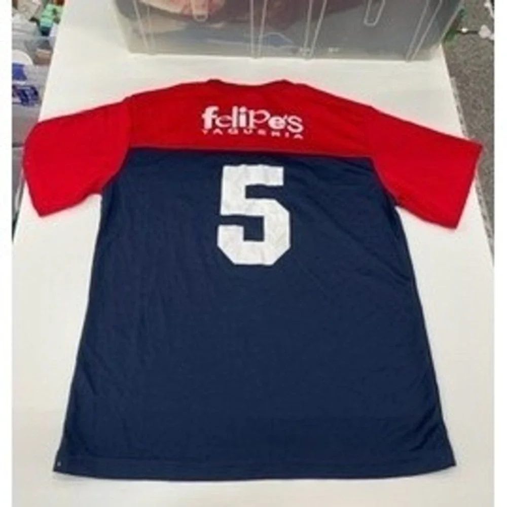 Alleson Athletic St Louis Cardinals Youth Small Navy Red Performance Shirt No 5